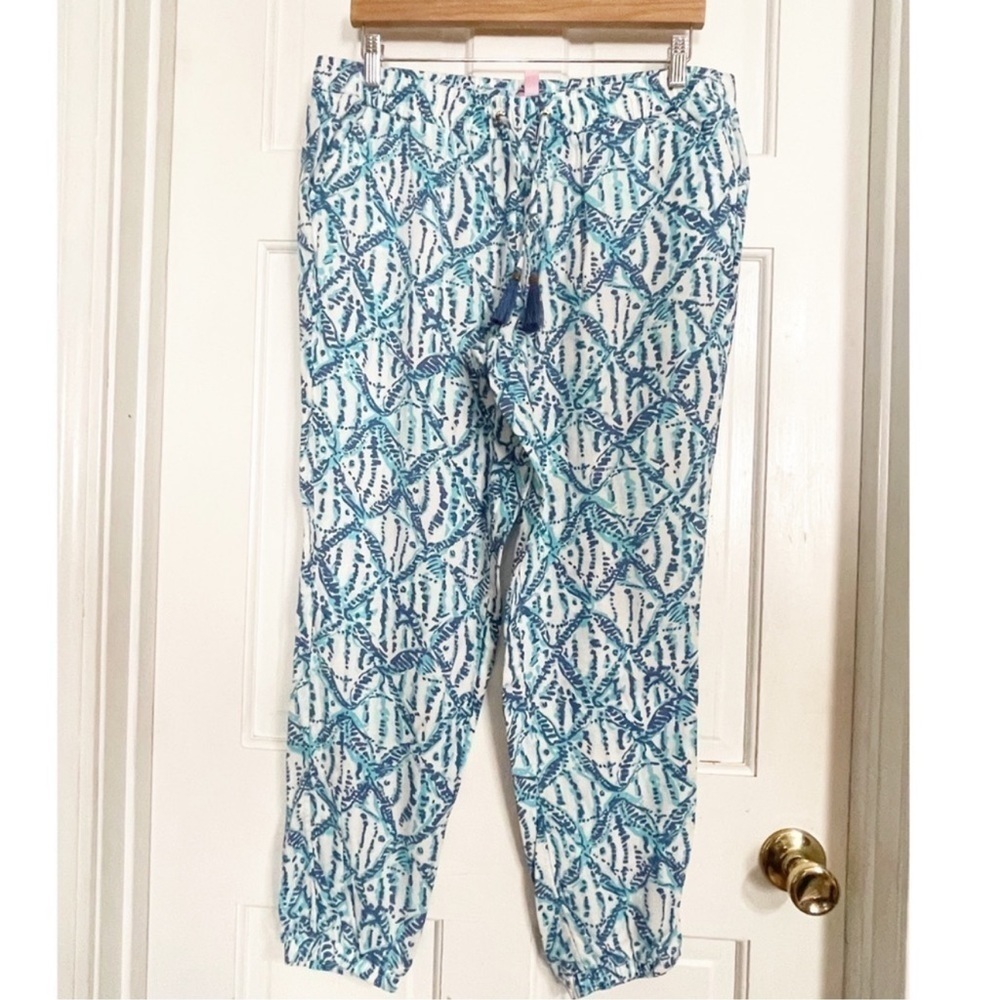 Lilly Pulitzer Piper Jogger Pants Sz L - Picture 3 of 8